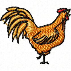Chickens And Roosters Embroidery Design 7 Chickens And Roosters Embroidery Design 7